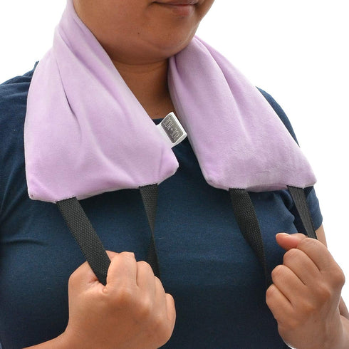 Lavender Neck Wrap - Hot or Cold Muscle Therapy Treatment of Strain & Pain for Aromatic Relaxation & Natural Tension Relief