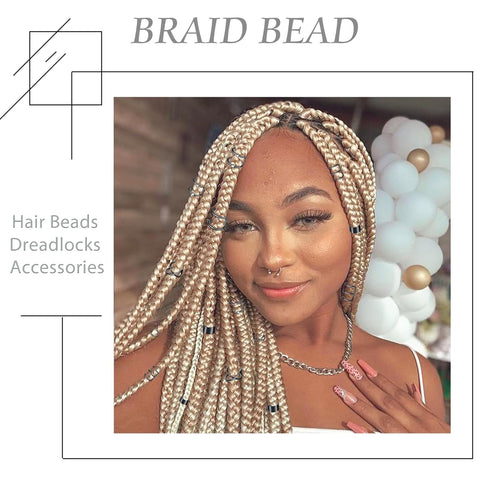 NAISKA 24PCS Black Hair Jewelry for Braids, Crystal Rhinestone Loc Dreadlock Accessories, Non-Piercing Ear Cuffs