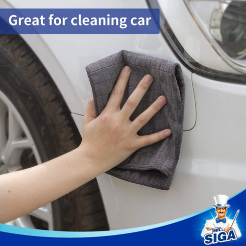 Pack 6, 13.8 15.7 MR.SIGA Microfiber Cleaning Cloth, All-Purpose Cleaning Towels, of Size x