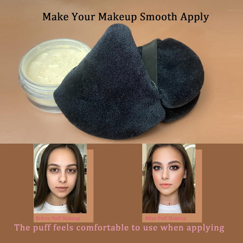 9 pcs Powder Puff Face Makeup Sponge, Triangle for Loose Powder Cosmetic Foundation Beauty Blender