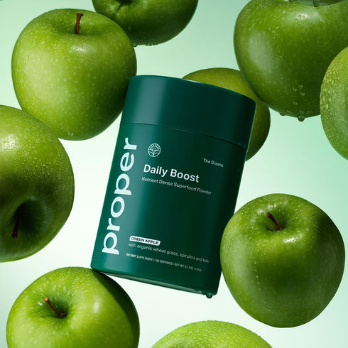 Proper, The Greens Daily Boost Organic Greens Powder. Whole Food, Apple Flavour Veggie Powder Superfood
