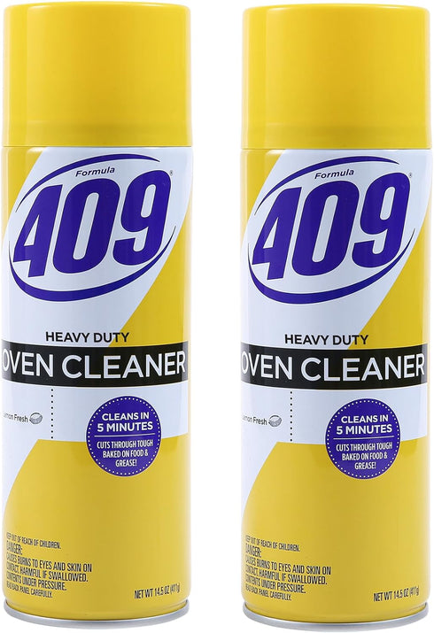 409 Heavy Duty Spray-On Oven Cleaner, Cuts Through Grease & Grime, Lemon Scent, 14.5 Oz