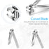 Teamkio 18pcs Stainless Steel Manicure Set, Travel Hygiene Kit, Professional Pedicure Nail Clippers, Leather Case