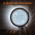 AIXPI Magnifying Glass with Light, 30X Handheld Magnifier with 12 LED for Reading Inspection