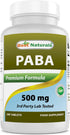 Best Naturals PABA 500 mg, 180 Tablets
