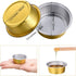 Maitys 50 Pieces Wax Melting Bowl, Mini Aluminum Foil Hair Removal Tool Container for Wax Melting