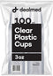 Dealmed 3 oz. Disposable Plastic Cups – 100% Recyclable for Doctor's Offices, Schools, and Hospitals (Pack of 100)