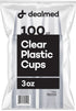 Dealmed 3 oz. Disposable Plastic Cups – 100% Recyclable for Doctor's Offices, Schools, and Hospitals (Pack of 100)