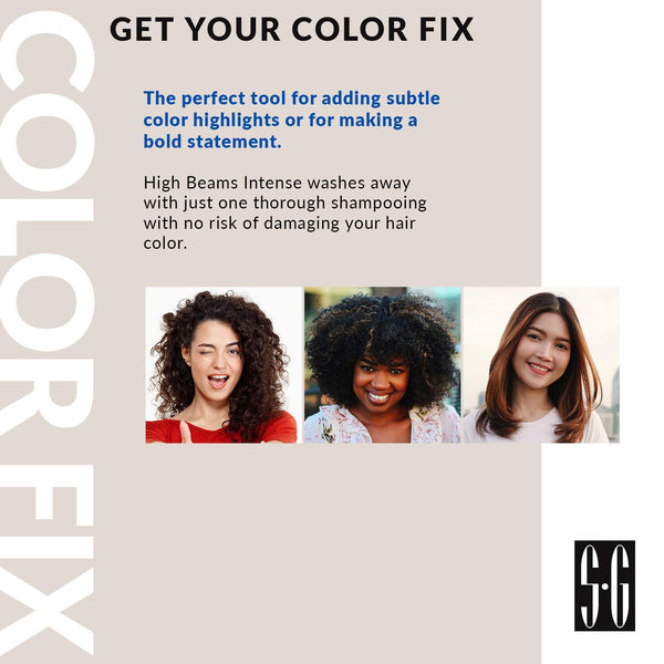 Salon Grafix High Beams Intense Temporary Hair Color Spray, Blue, 2.7 oz, Unisex