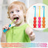 Kids Toothbrush 4 Pack, Soft Bristles with Suction Cup for Easy Storage, Toddler Sized Brush Head