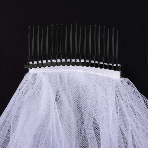 Hicarer 5 Pcs Black Metal Wire Hair Combs, 20 Teeth Twist Bridal Wedding Veil Combs