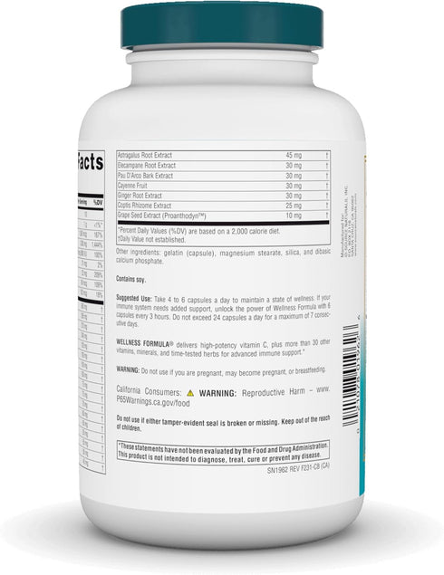 Source Naturals Wellness Formula, Herbal Defense Complex - 240 Capsules