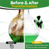 Magnetic Glass Cleaner Kit - Reusable Pipe Cleaning Tool Deep Cleans Hard-to-Reach Stains Two Silicone Brush