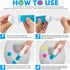 Toilet Gel Stamp Kit, 60 Count, 5 Kinds of Scent Toilet Cleaner Bowl Gel, Air Freshener