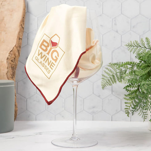 Microfiber Wine Glass Polishing Cloth - Streak-Free Shine