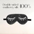 ZIMASILK 100% Natural Silk Sleep Mask, Adjustable Super-Smooth Soft Eye Mask for Sleep with Bag (Eyelashes)