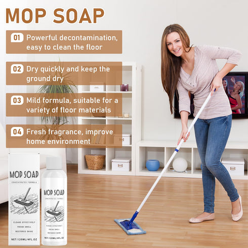 Yicengy (2) Mop Soap Scented, Highly Scented Mop Soap, Mop Soaps For Floor Cleaning,Multisurface Bathroom & Kitchen