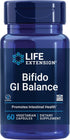 Life Extension Bifido GI Balance, Probiotics Bifidobacterium Longum BB536, 2 Billion CFU, 60 Capsules