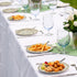 VIVAVENTURE 50PCS 9" 10.5" Oval Disposable Paper Plates, x Everyday Disposable Plates, Floral Dinner Plate