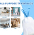 HHXI 300Ct 4 Gallon Small Trash Bags, Garbage Bags, Scented Trash Bags, Odor Resistant with Drawstring, Blue Ocean