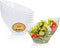 R-kay 6 Pack Angled Plastic Serving Bowls, Clear 20 Oz Disposable Bowls for Weddings, Catering, Birthday Parties