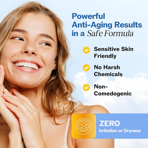 LilyAna Naturals Anti Aging Retinol Face Cream for Women – Wrinkle & Neck Cream with Hyaluronic Acid