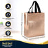Nush Nush Rose Gold Gift Bags, Medium Size, Set of 12 Reusable Gift Bags with Handles, Pink Gift Bags