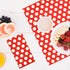 DYLIVeS 100 Pack Red and White Polka Dots Guest Towel Napkins, 3-Ply Disposable Dinner Napkins for Parties & Events