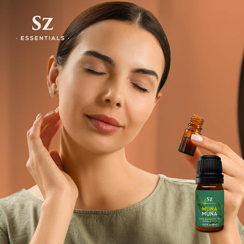 Muna Muna Andean Mint Essential Oil, 100% Pure, 0.17oz (5ml), Rich Minty Scent, Therapeutic Grade
