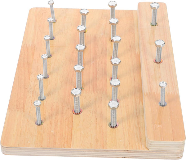 TOYANDONA Rehabilitation Training Board Hand Therapy Equipment for Finger Dexterity Strength Wooden