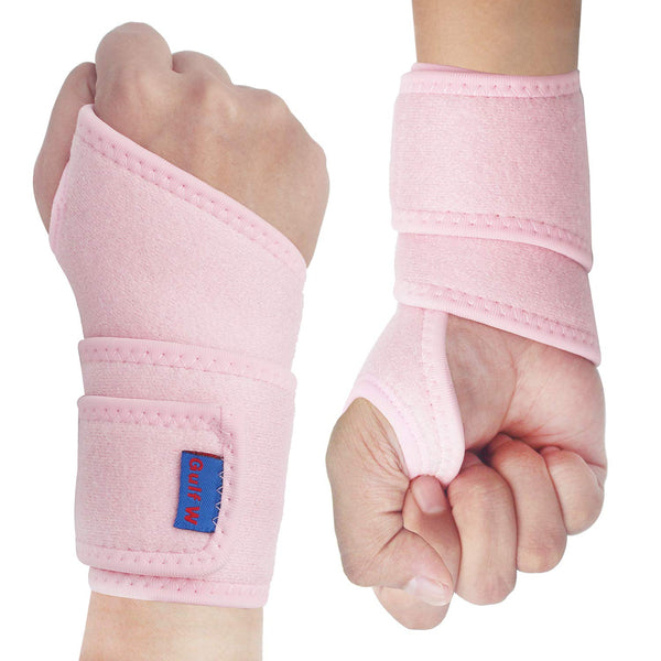 2Pack Version Profession Wrist Support, Adjustable Strap Reversible Wrist Brace for Sports Injury Recovery