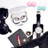 Contact Lens Case Portable Travel Box with Mirror, Tweezers, Remover Tool & Solution Bottle