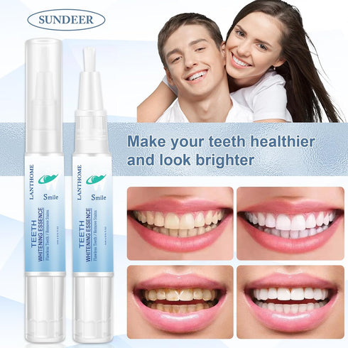 Teeth Whitening Pen, Essence Gel for Intensive Stains Removal, Reduce Teeth Yellowing (3PCS)