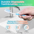 30 Pack Bulk Toothbrushes with Covers, Individually Wrapped Disposable Tooth Brush Pack for Adults & Kids, Medium Soft