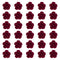 Wecoe 30 Pcs Small Dark Red Rose Flower Hair Clips, Cute Decorative Hair Clips for Girls, Kids Baby Toddler Wedding