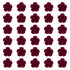 Wecoe 30 Pcs Small Dark Red Rose Flower Hair Clips, Cute Decorative Hair Clips for Girls, Kids Baby Toddler Wedding