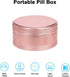 Metal Pill Container, Waterproof Pill Box for Daily Travel, Portable Medicine Organizer for Pocket Purse, Ideal for