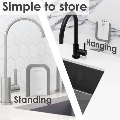 Curved Small Squeegee, Mini Kitchen Sink Squeegee for Sinks, Countertops, and Dishes, Bathroom Shower Squeegee