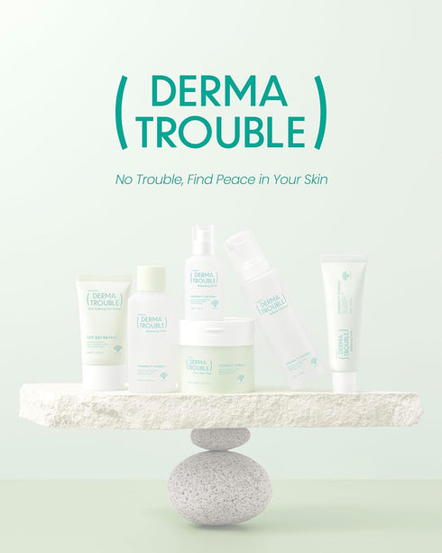 Derma Trouble Bubble Cleanser (5.46floz) - Gentle Low-pH Bubble Cleanser for Comedonal Acne