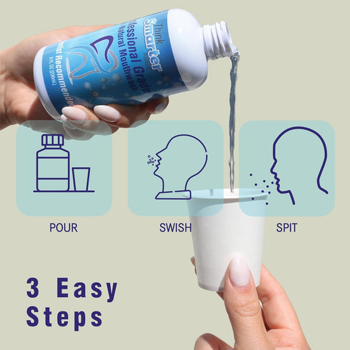 Professional Grade Mouthwash, Alcohol-Free Oral Care for Bad Breath, 8 Oz, Dentist Recommended
