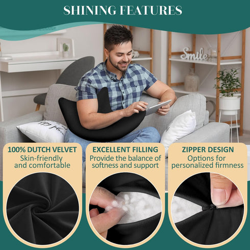 HARBOREST Shoulder Surgery Pillow - Relief Pillow for Shoulder Pain, Rotator Cuff for Sleeping or Sitting