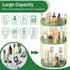 Mokani 360 Rotating Makeup Organizer, 3 Tier Adjustable Perfume Organizer for Vanity, Green