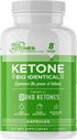 Real Ketones BHB Exogenous Ketones Keto Pills - Enhanced Energy Performance & Rapid Ketosis, Caffeine Free (1 Month)