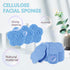 50-Count Facial Sponges, Compressed Natural Cleansing Sponges, Cute Flower Shape, Exfoliating & Reusable, Best Makeup