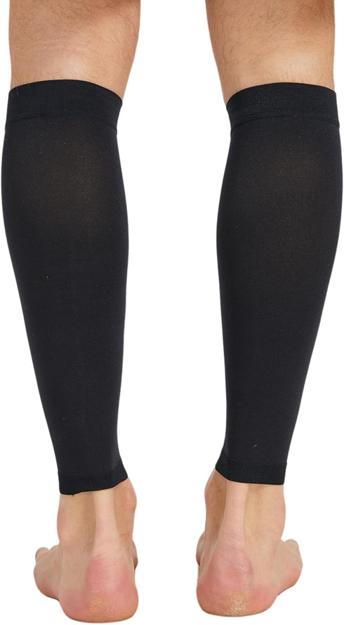 MGANG Plus Size 4XL Calf Compression Sleeve, 2 Pairs 20-30mmHg Leg Compression Socks, Unisex for Pain Relief, Swelling,