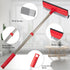 Loulicia Squeegee,2-in-1 Handle(15.3"-23.6") Professional Standard Window Window Cleaner Sponge and Soft Rubber Strip