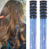 Umylar Clip in Hair Tinsel Pack of 12 Pcs 20 Inch Glitter Blue Tinsel Hair Extensions