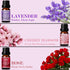 SALKING Floral Essential Oils Set, Premium Pure Natural Oils, 6 x 10 ML Fragrance Oils for Oil Diffusers - Lavender,