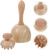 Set 2pcs ARTIBETTER Wooden Torch Octopus Massage Tool for Neck and Shoulder Muscle Relaxation, Manual Back and Scalp