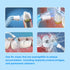 Flosser Replacement Tips for Waterpik, Plaque Seeker Tips Compatible with Oral Irrigators, 6-Pack